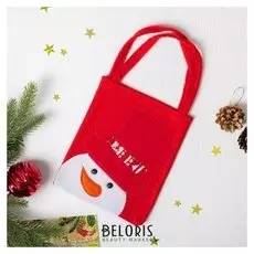 Сумочка «Снеговичок в шляпке», размер 15,5×19,5 см