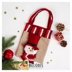 Сумочка «Снеговик», объёмный, размер 16×20,5 см