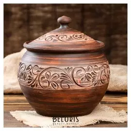 Супница "Гончарный", роспись ангобом, 3 л