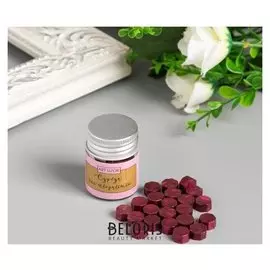 Сургуч в гранулах в баночке "Восьмигранник" баклажан 9 гр 4,5х3х3 см