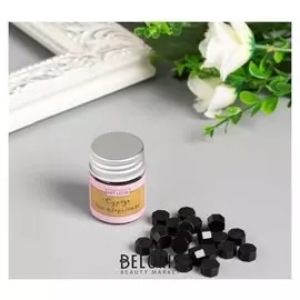 Сургуч в гранулах в баночке "Восьмигранник" каменный уголь 9 гр 4,5х3х3 см