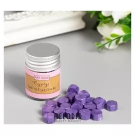 Сургуч в гранулах в баночке "Восьмигранник" роскошный фиолет 9 гр 4,5х3х3 см