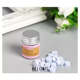 Сургуч в гранулах в баночке "Восьмигранник" сиреневый 9 гр 4,5х3х3 см