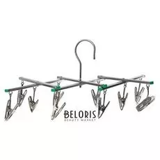 Сушилка для белья складная подвесная "Ромбы" 10 прищепок