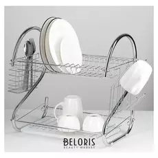 Сушилка для посуды «Стойка», S-образная, 40×23,5×34 см