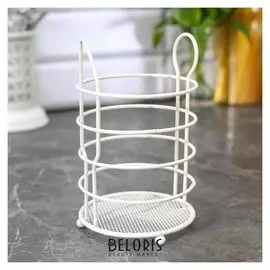 Сушилка для столовых приборов, 17×10,8×10х8 см, цвет белый