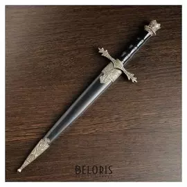 Сув. оружие кортик, чёрный на рукоятке бронзовая отделка 34см