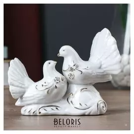 Сувенир "2 голубка", стразы