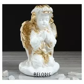 Сувенир "Ангел на подставке, молящийся" 25 см, с золотом