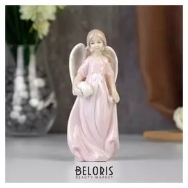 Сувенир "Ангелочек девочка с сердечком в руках" 15х7х5,5 см