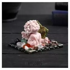 Сувенир "Ангелочек-карапуз", змеевик, мрамор