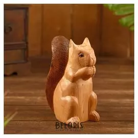 Сувенир "Белочка" дерево 7х10х15 см