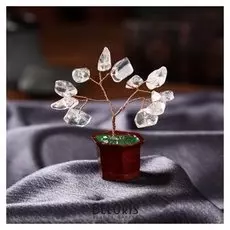 Сувенир бонсай "Денежное дерево с горным хрусталём" 12 шт 8х3х3,2 см