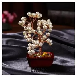 Сувенир бонсай "Жемчужное денежное дерево" 60 шт 16,5х10х5,5 см