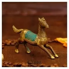Сувенир бронза "Скакун" 11,5х2,5х8 см