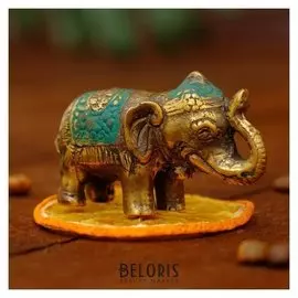 Сувенир бронза "Слоник" 6х3,5х3,7 см