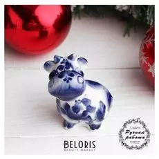 Сувенир "Бычок гаврюша", гжель