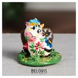 Сувенир "Бычок", лепка, 7.5 см