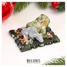 Сувенир "Бычок", змеевик, мрамор