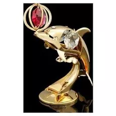 Сувенир «Дельфин», 3×5×8,5 см, с кристаллами сваровски, 8,5 см