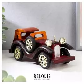 Сувенир дерево "Автомобиль с круглыми фарами" 9х8х20 см