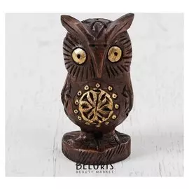 Сувенир дерево "Филин" 7,5х5х5 см