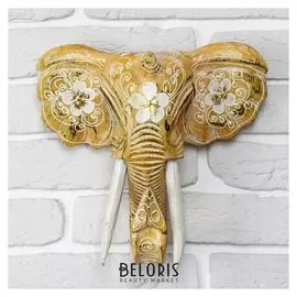 Сувенир дерево "Голова слона" 28х26х10,5 см