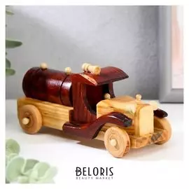 Сувенир дерево "Грузовик-молоковоз" 7х6х15 см