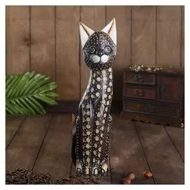 Сувенир дерево "Кошка пятнистая" 5,5х11х40 см