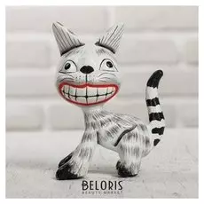 Сувенир дерево "Кот улыбака" 9х5,5х11,5 см