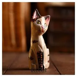 Сувенир дерево "Котёнок" 18х6,5х3,5см