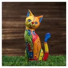 Сувенир дерево "Милый котёнок" 25х12х4 см