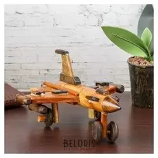 Сувенир дерево "Самолёт" 19х14х6,5 см