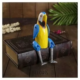 Сувенир дерево висячие лапки "Попугай" 4,5х9х33 см