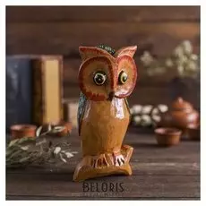 Сувенир дерево "Зеленая сова" 9х10х20 см