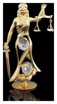 Сувенир «Фемида», с кристаллами сваровски, 10,5 см