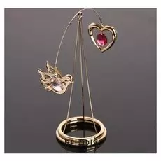 Сувенир "Голуби и карусель", с кристаллами сваровски