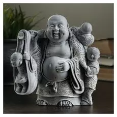 Сувенир "Хотэй с детьми" 13см