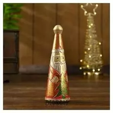 Сувенир из дерева "Дед мороз" 6х6х20 см