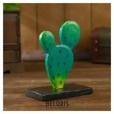 Сувенир из дерева "Кактус" 10х5х15 см