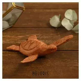 Сувенир из дерева "Солнечная черепашка" 14х9х2,5 см