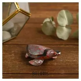 Сувенир из ракушки "Розовая черепашка" 8х5,5х2,5 см