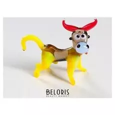 Сувенир из стекла "Бычок", символ года 2021, разноцветный, 5.5 см