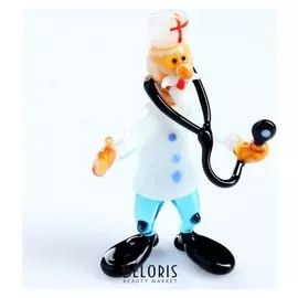 Сувенир из стекла "Доктор со стетоскопом"