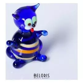 Сувенир из стекла "Кот сидячий"