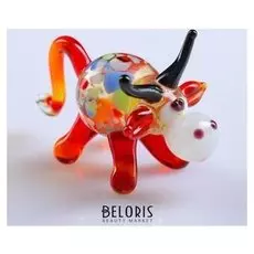 Сувенир из стекла "Символ года: Бык пятнистый"