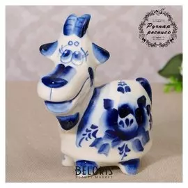 Сувенир керамика "Коза дереза" 10х7,5 см