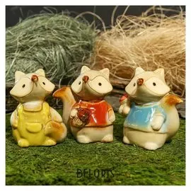 Сувенир керамика "Лисёнок" 10х9х6,2 см