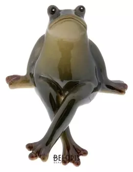 Сувенир керамика "Лягушка" набор 2 штуки 14х10х11,5 см