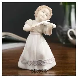 Сувенир керамика "Малышка со скрипкой" 13х8,5х8 см